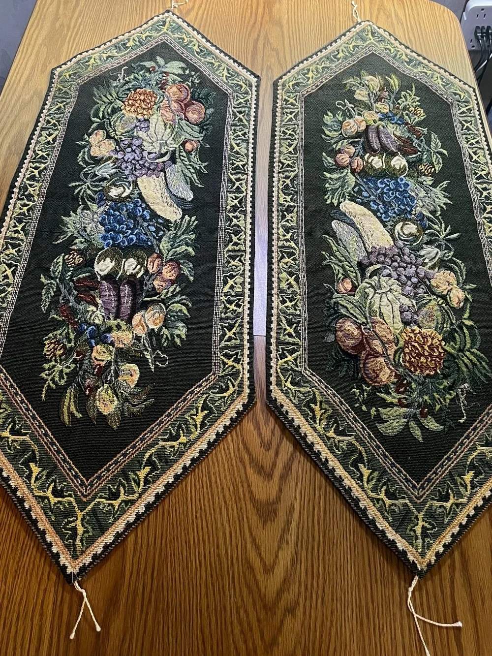 Floral Tapestry Table Runners - Set of 2